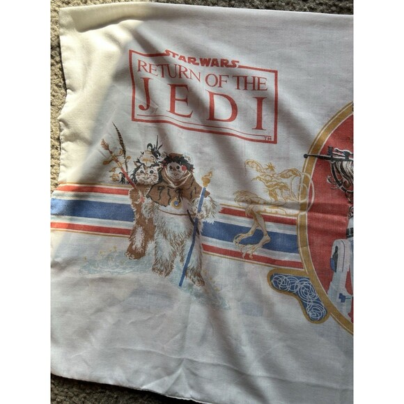 Vintage Star Wars Return Of The Jedi Pillowcase 1983 20th Century Fox GUC - Picture 7 of 9